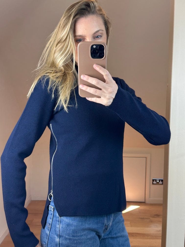 Céline by Phoebe Philo Navy Knitted Jumper