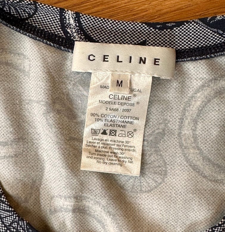 Vintage Celine Sulky & C Motif T-shirt – Size M