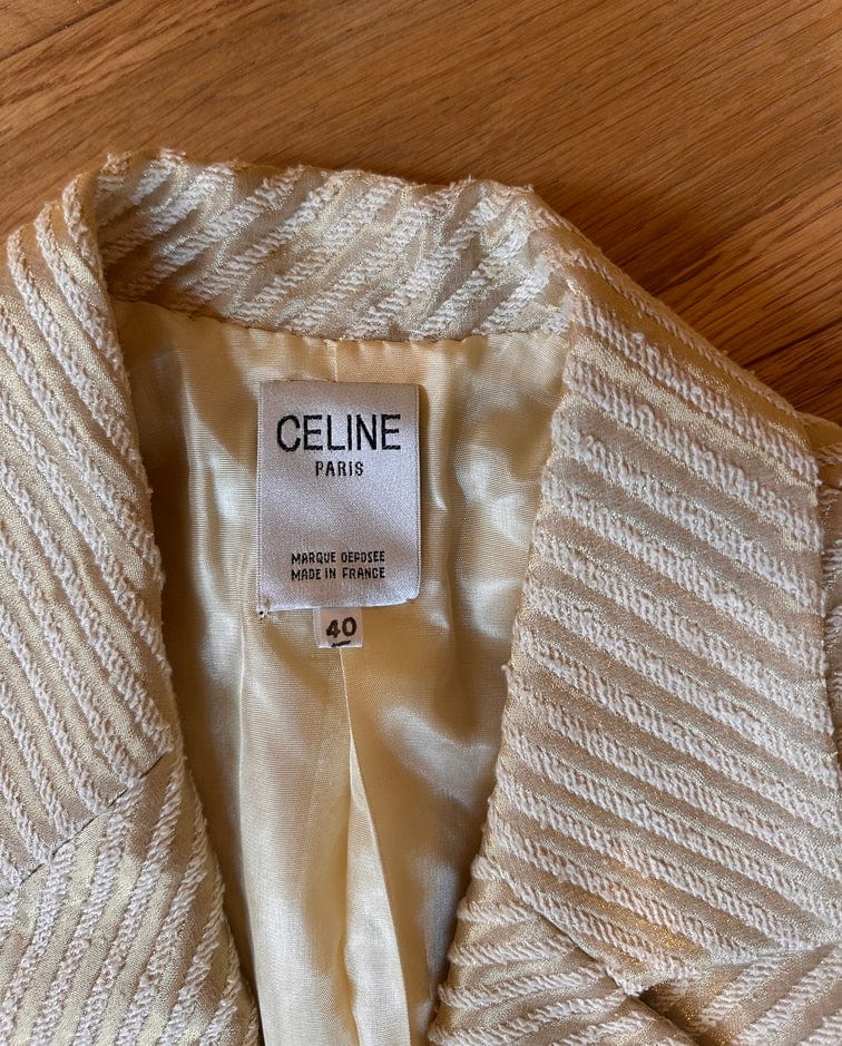 Vintage Celine Paris Textured Blazer Size 40