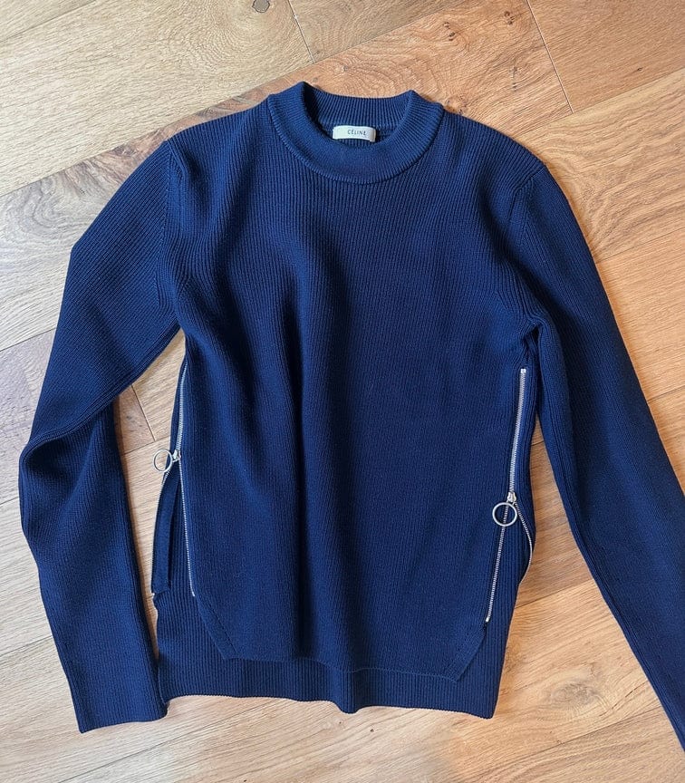 Céline by Phoebe Philo Navy Knitted Jumper