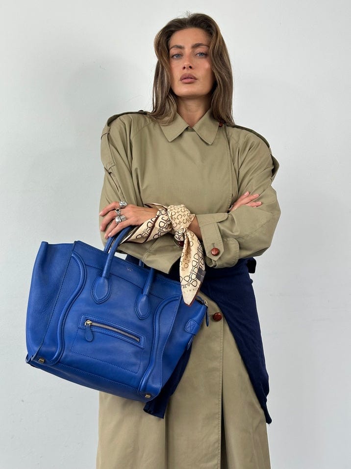 Céline Phantom Luggage Tote in Cobalt Blue