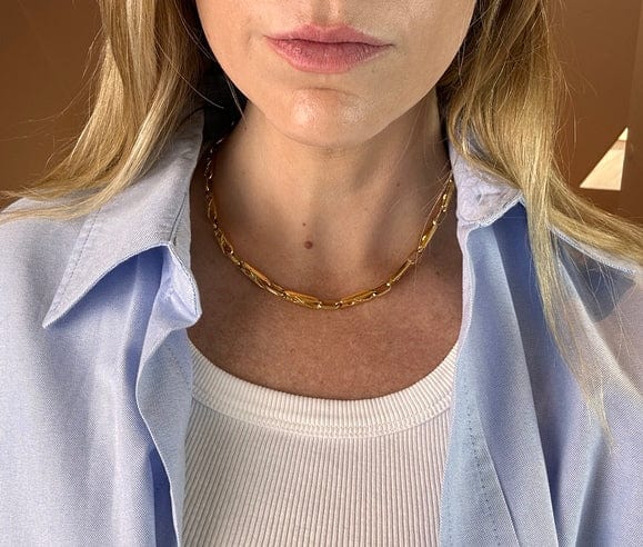 Vintage Celine Gold-Tone Link Necklace – The Hosta