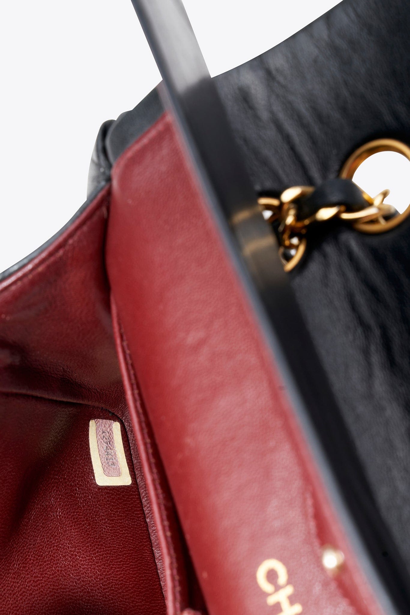 Vintage Chanel Classic Double Flap Bag Medium Black Lambskin Leather With 24k Gold Plated Hardware