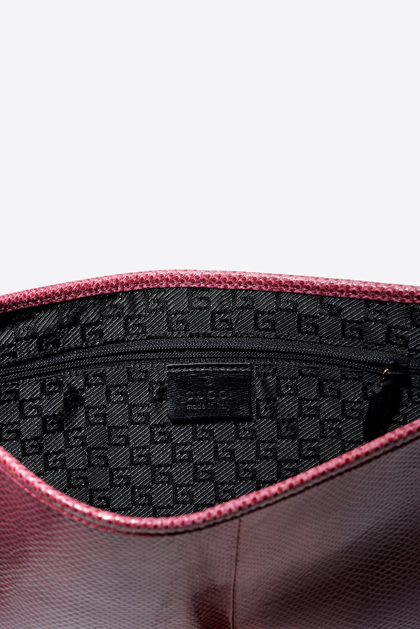 Vintage Gucci Red Snake Chain Jackie Shoulder Bag - Tom Ford Era.