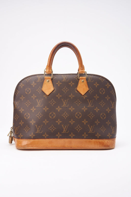 Louis Vuitton Alma Monogram Canvas Brown Bag