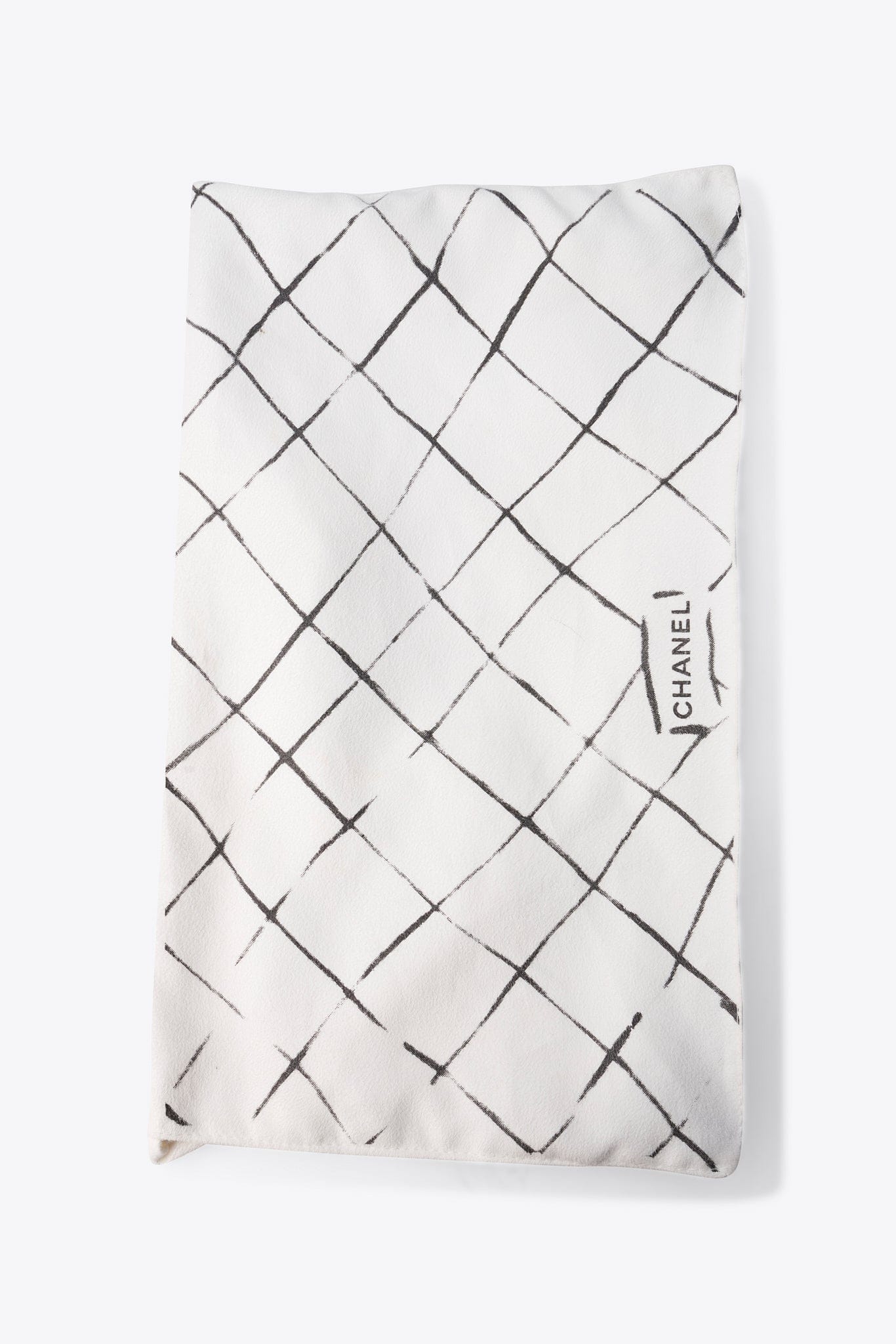 Rare Chanel Cream Perforated Leather Shoulder Bag