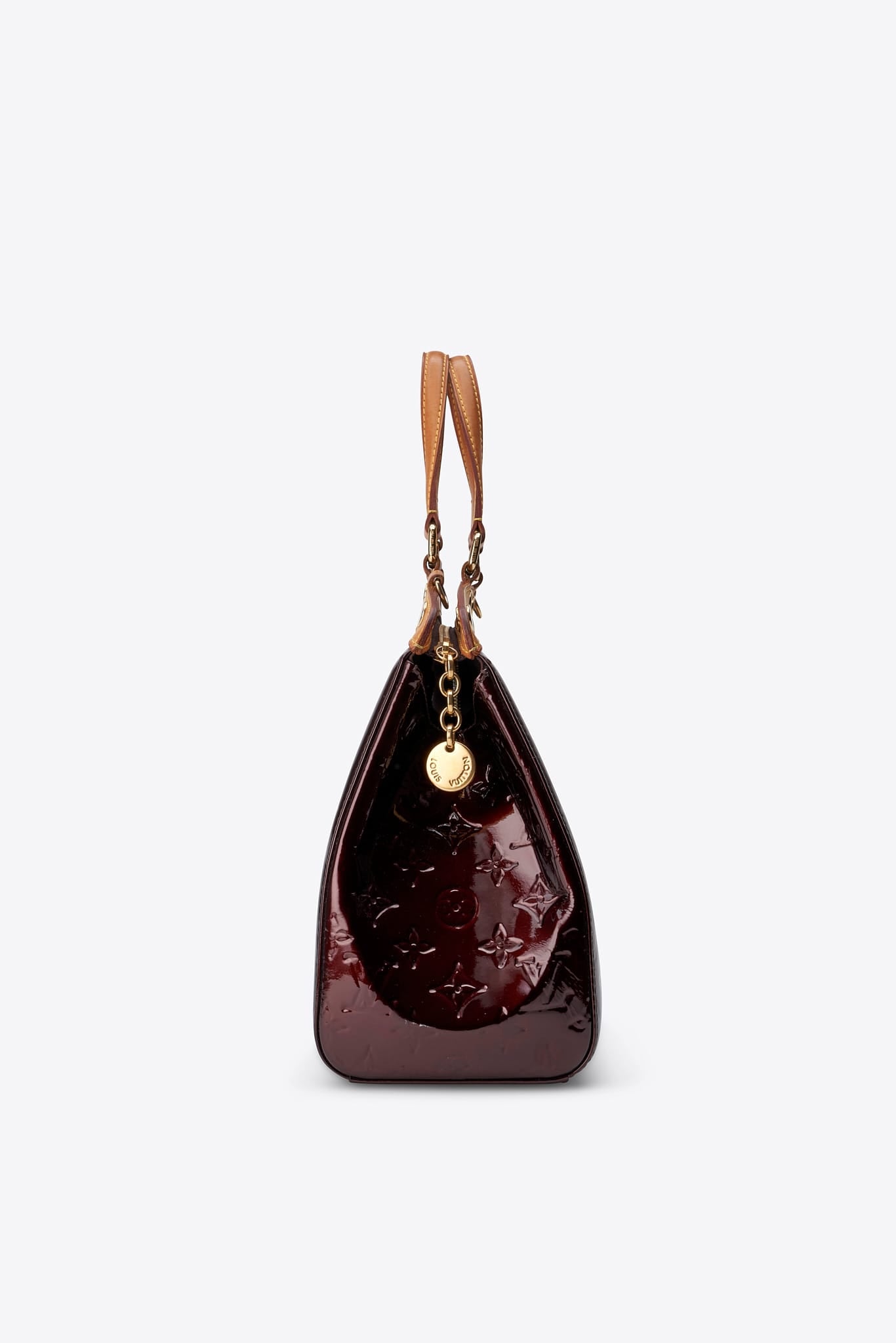 Vintage Louis Vuitton Brea MM Bag in Amarante Vernis Patent Leather