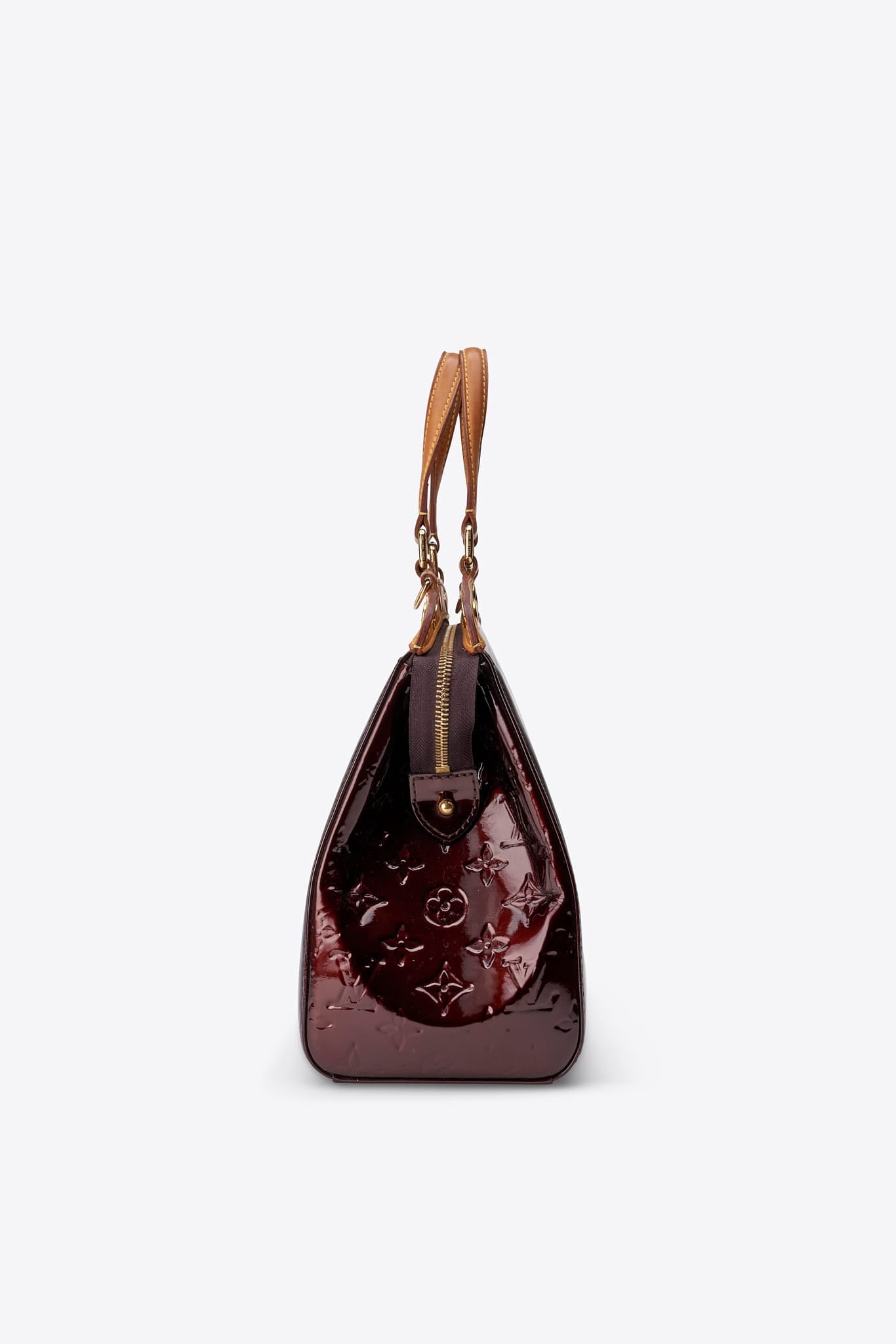 Vintage Louis Vuitton Brea MM Bag in Amarante Vernis Patent Leather