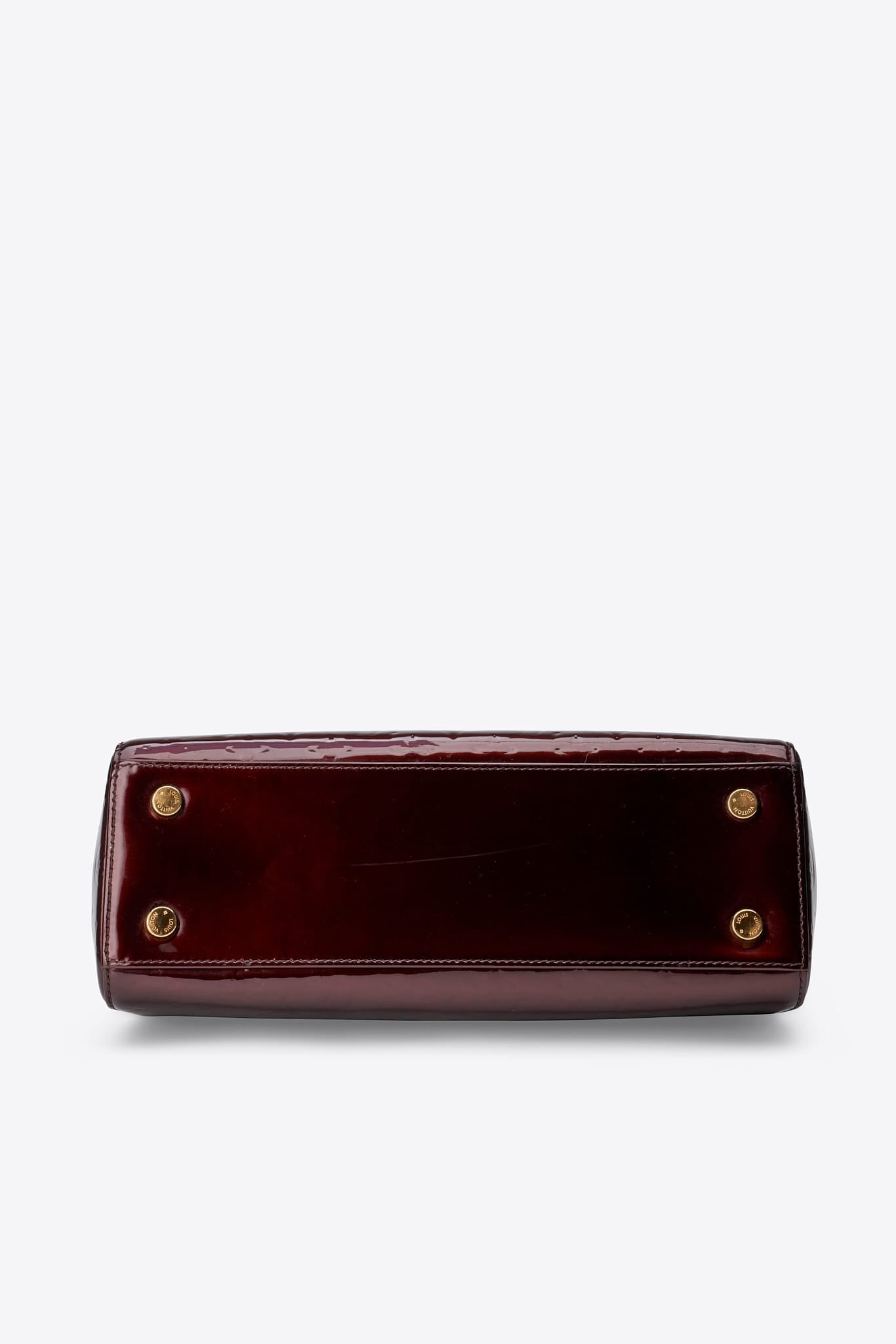 Vintage Louis Vuitton Brea MM Bag in Amarante Vernis Patent Leather