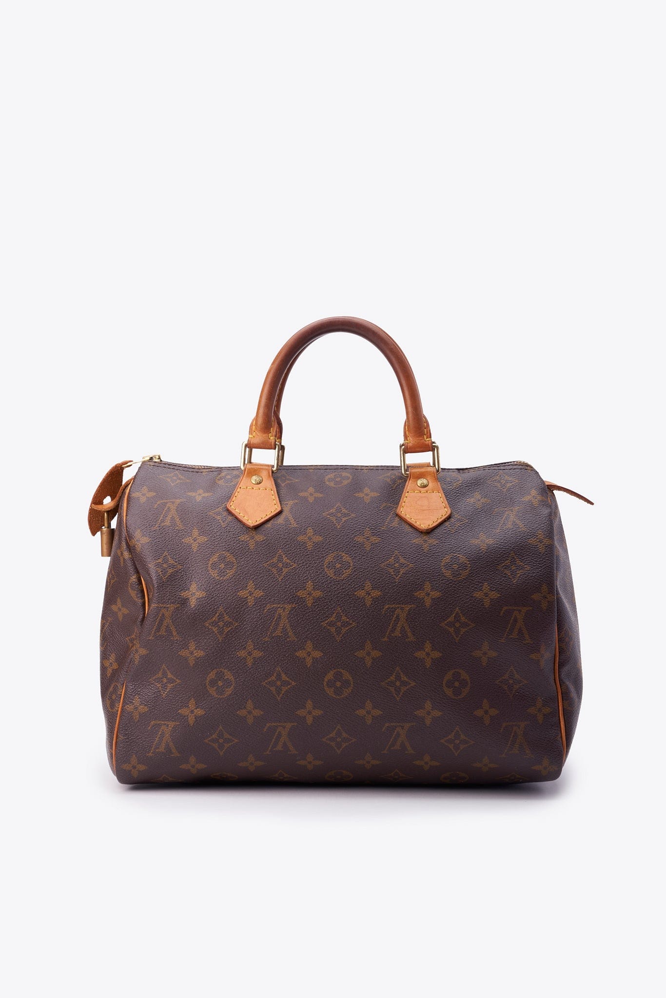 Louis Vuitton 30 Speedy Bag In Brown Monogram Coated Canvas