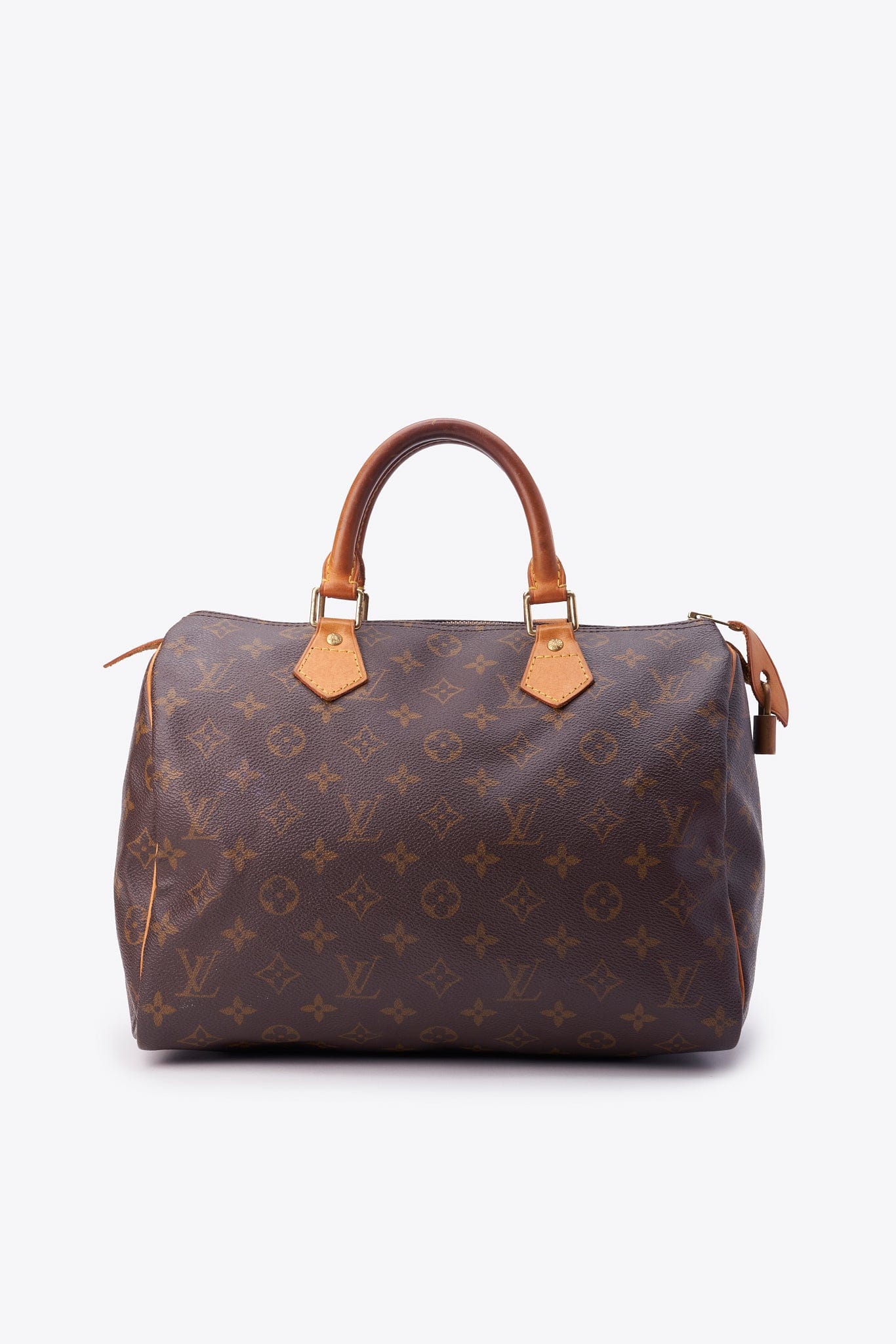 Louis Vuitton 30 Speedy Bag In Brown Monogram Coated Canvas