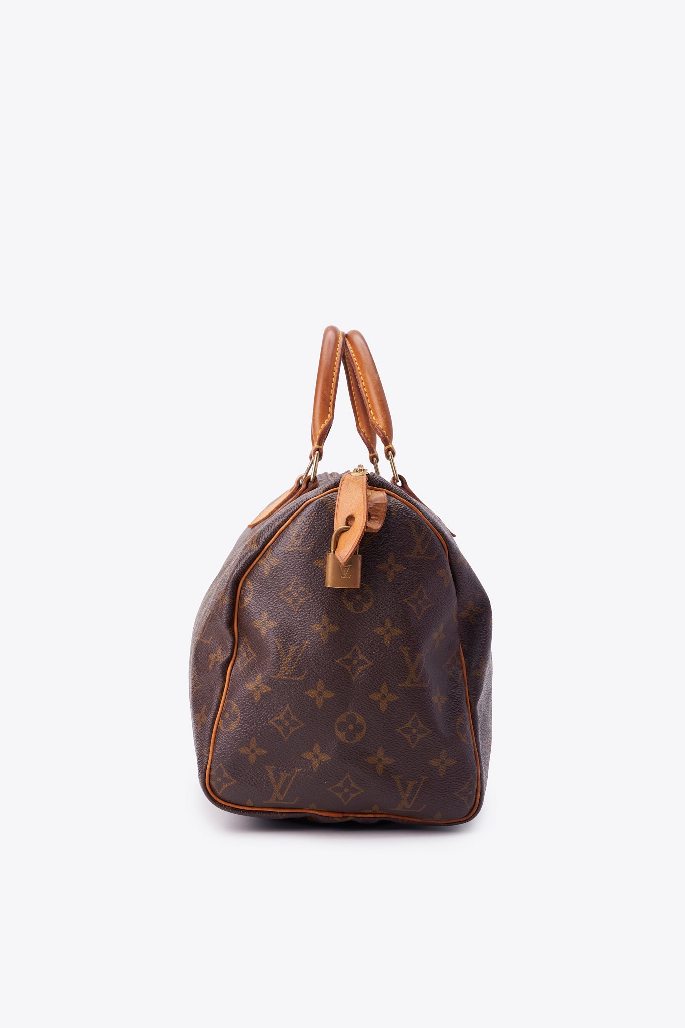 Louis Vuitton 30 Speedy Bag In Brown Monogram Coated Canvas