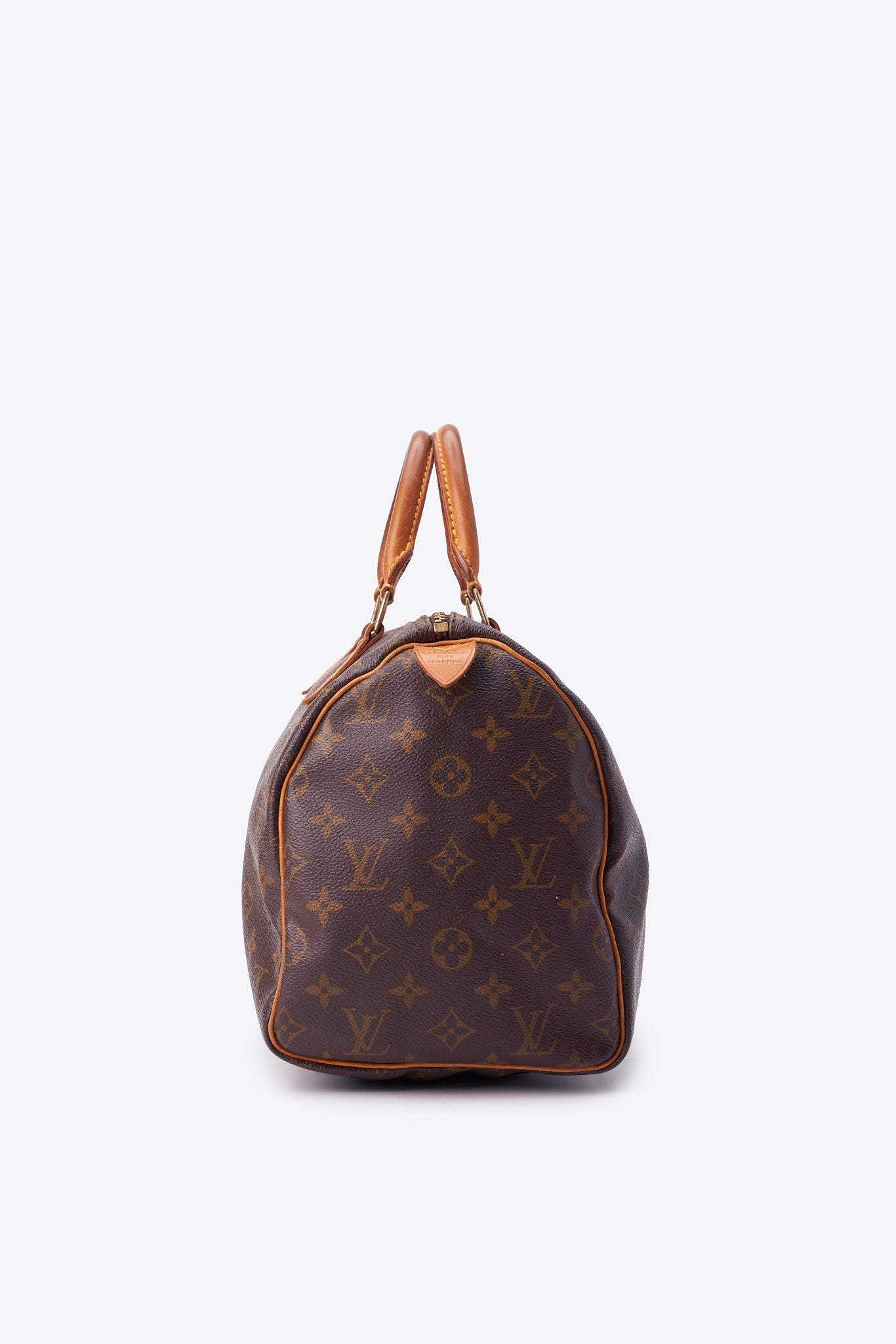 Louis Vuitton 30 Speedy Bag In Brown Monogram Coated Canvas