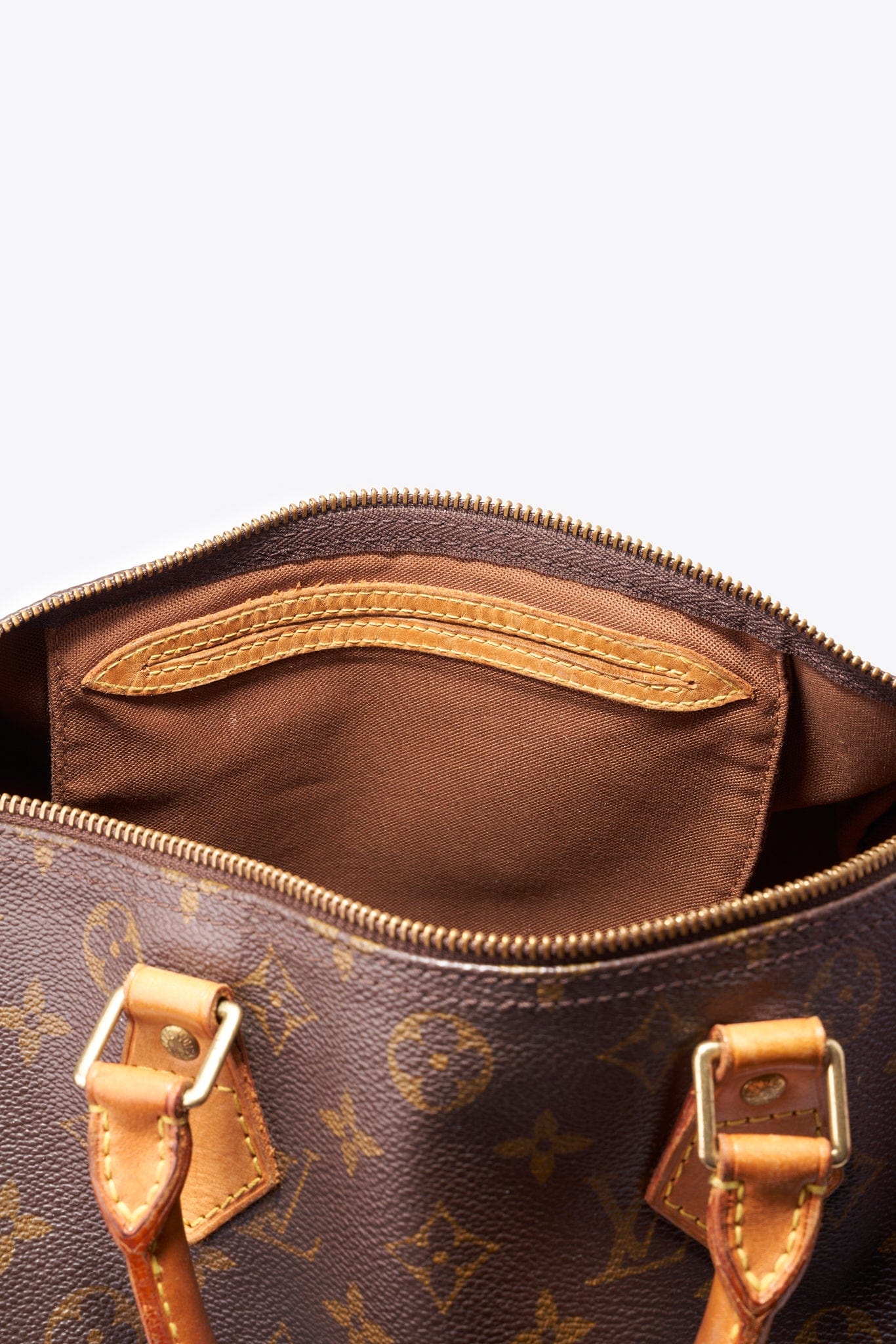 Louis Vuitton 30 Speedy Bag In Brown Monogram Coated Canvas