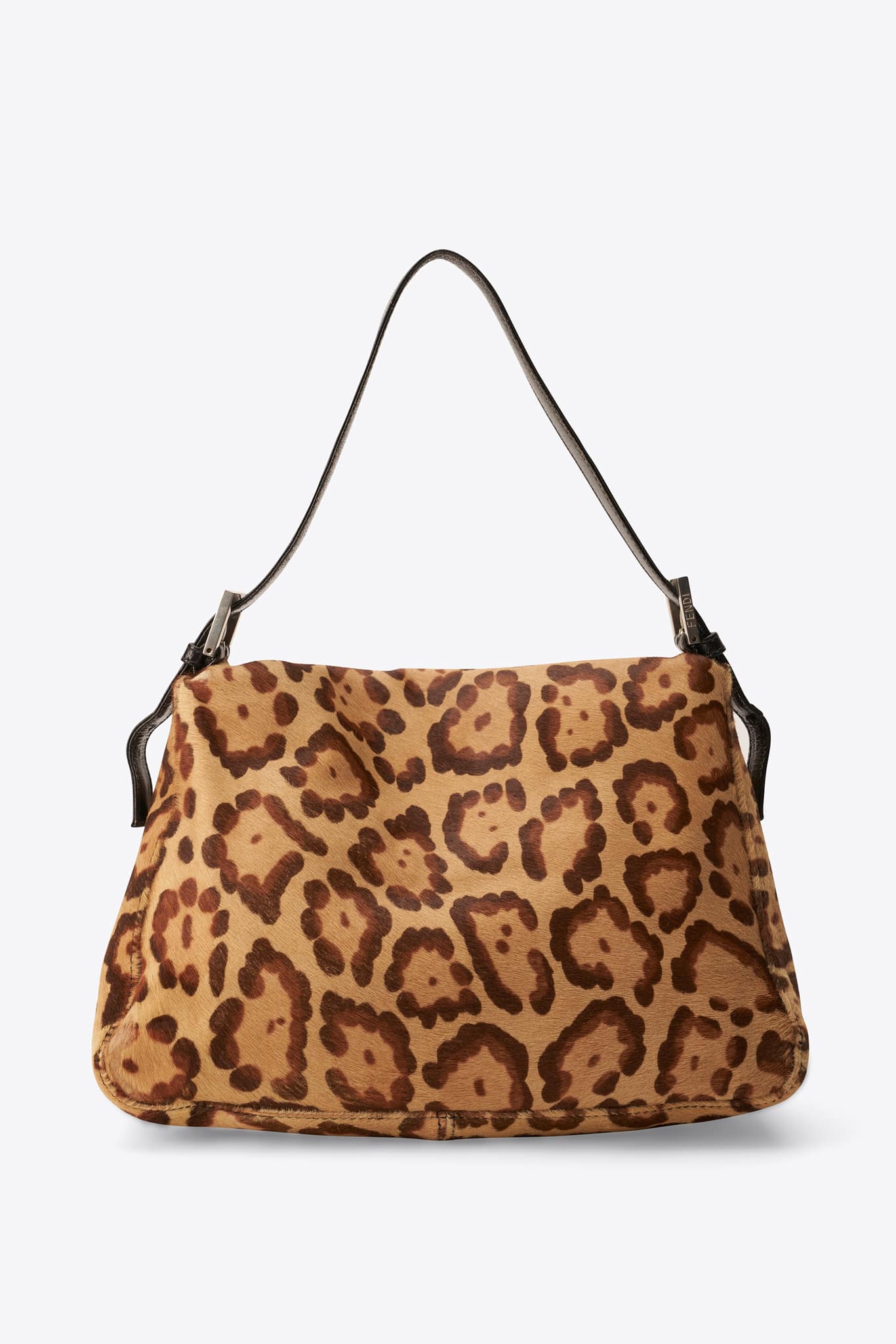 Fendi Vintage Mamma Baguette in Leopard Print Calf Hair