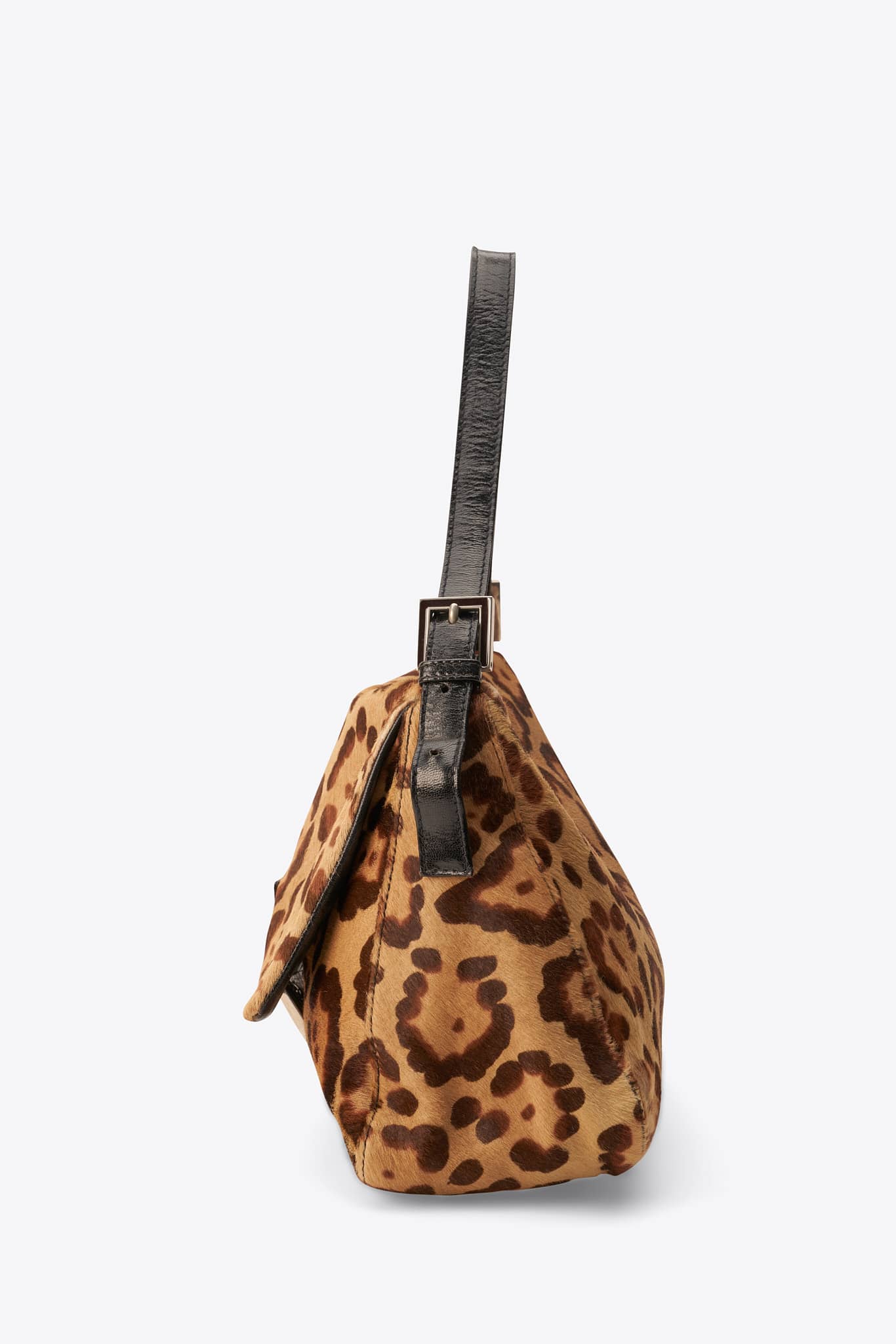 Fendi Vintage Mamma Baguette in Leopard Print Calf Hair