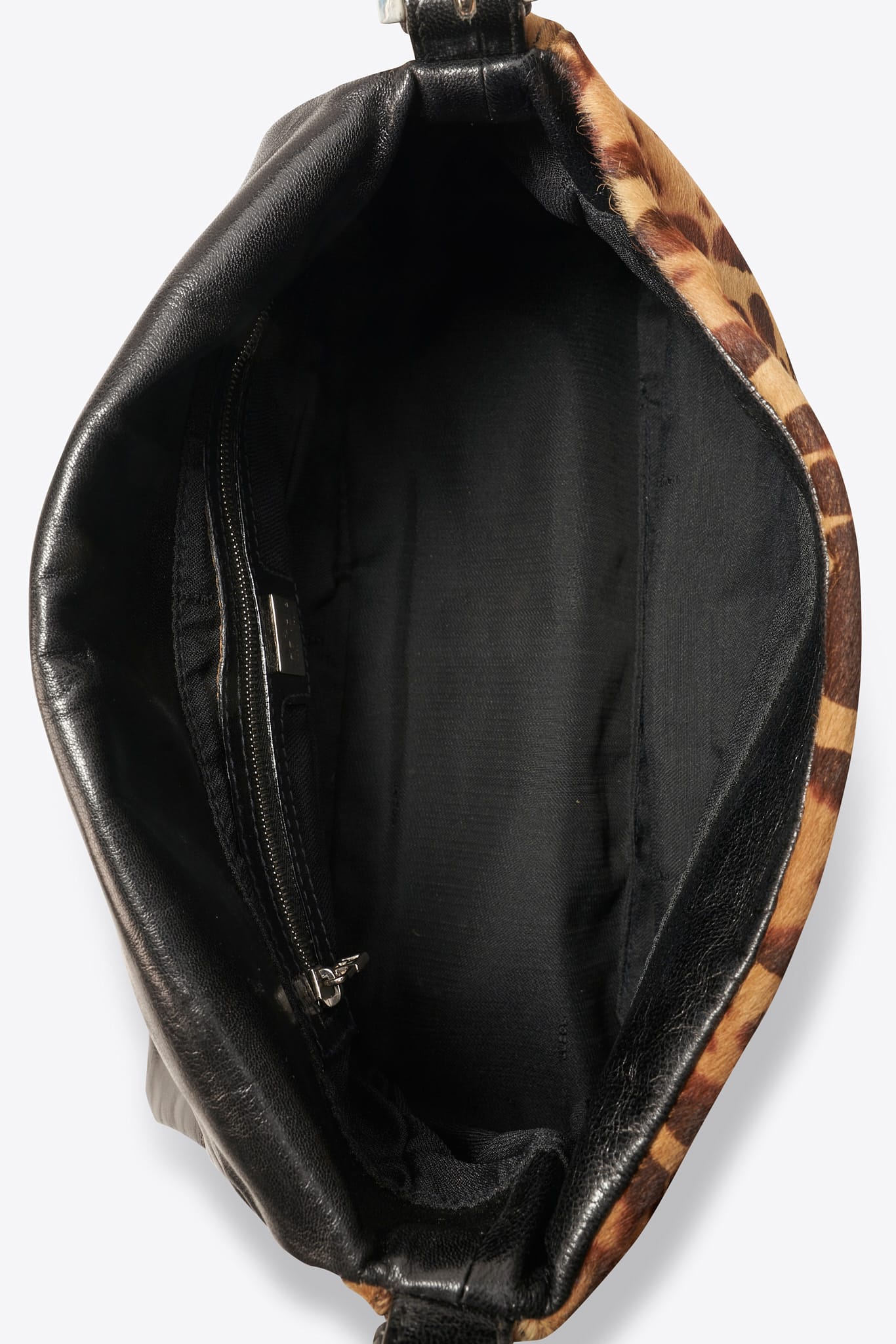 Fendi Vintage Mamma Baguette in Leopard Print Calf Hair