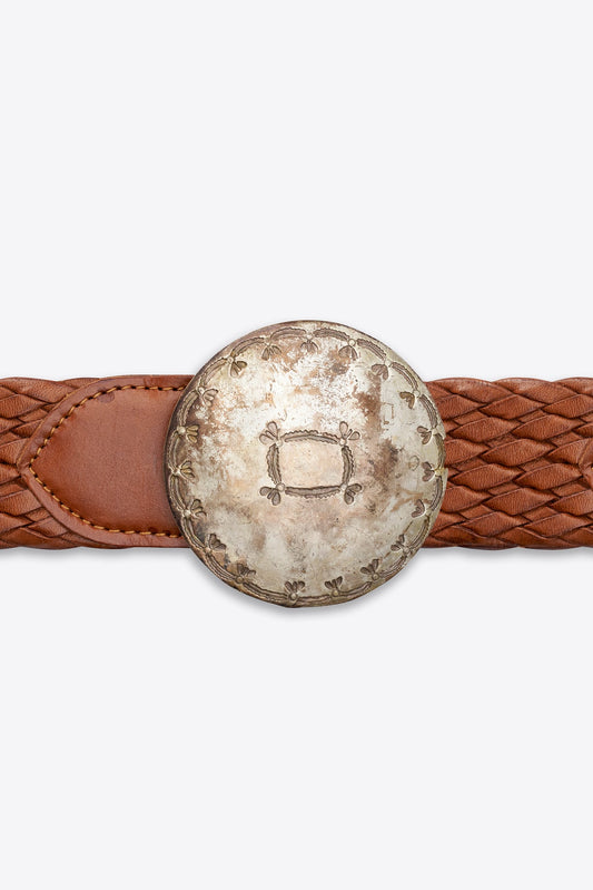 Vintage Ralph Lauren Concho Tan Leather Belt