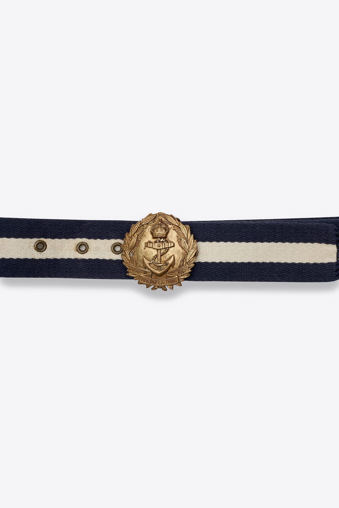 Vintage Ralph Lauren Striped Canvas Belt