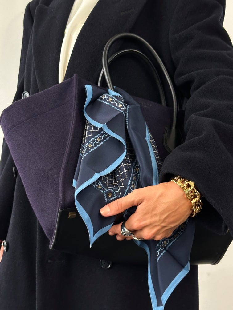 Vintage Celine Blue Silk Scarf – The Hosta