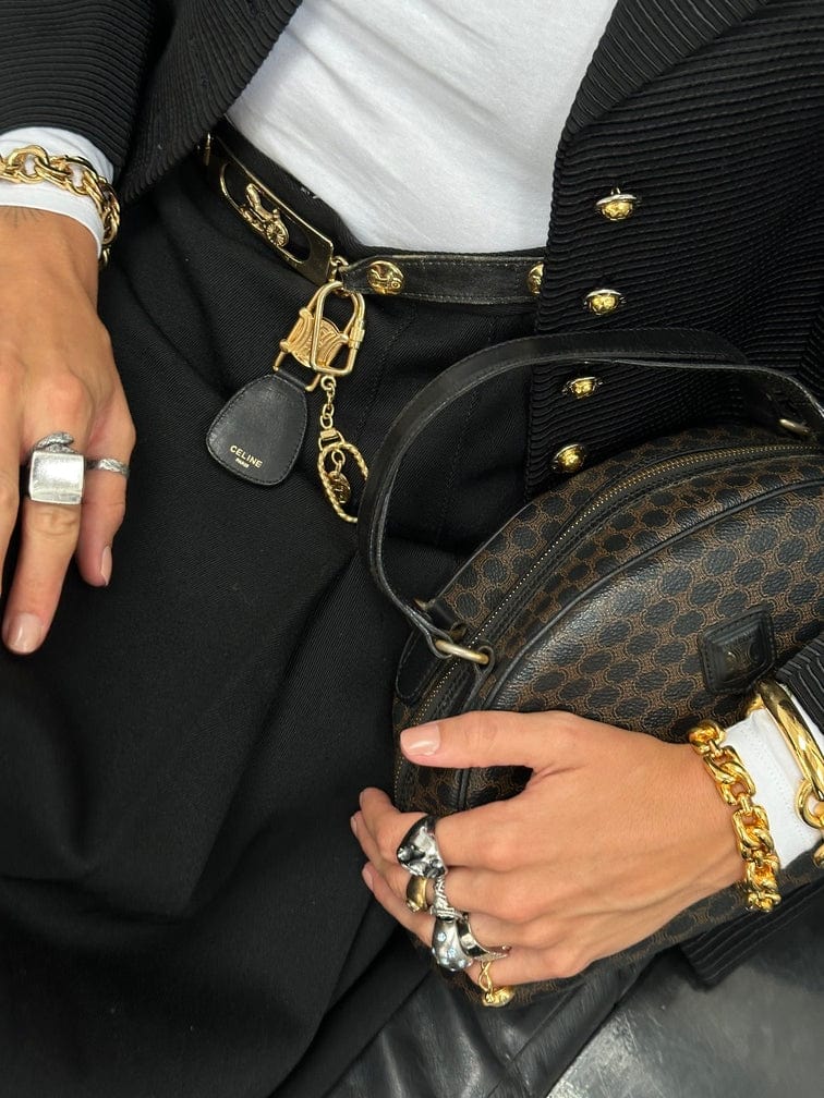 Vintage Celine Macadam Top Handle Bag