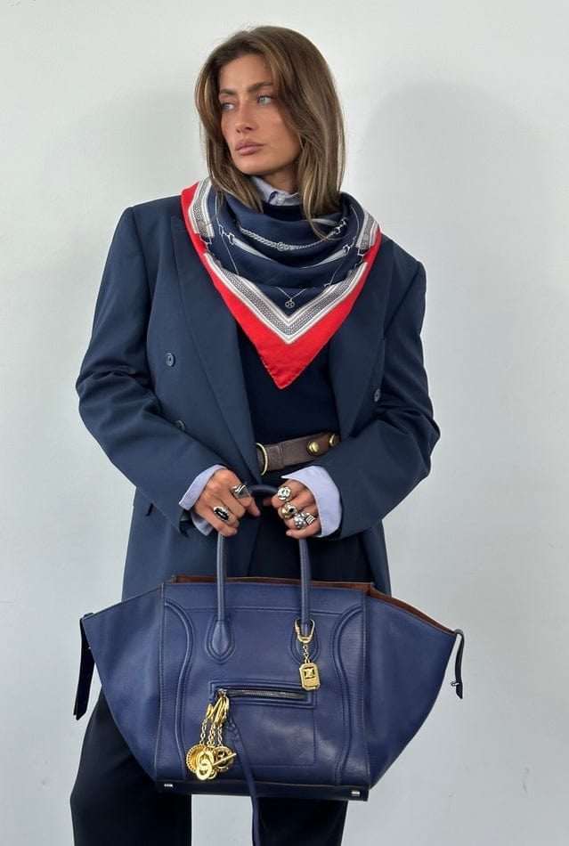 Céline Phantom Luggage Tote in Blue