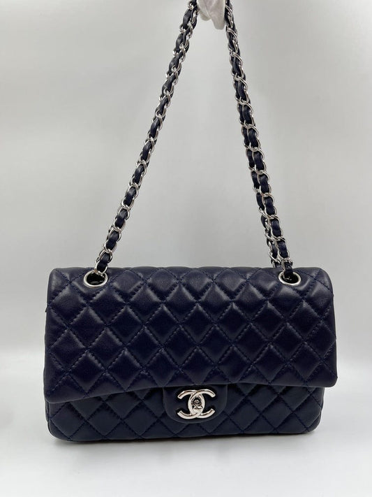 Blue Chanel Classic Double Flap Bag