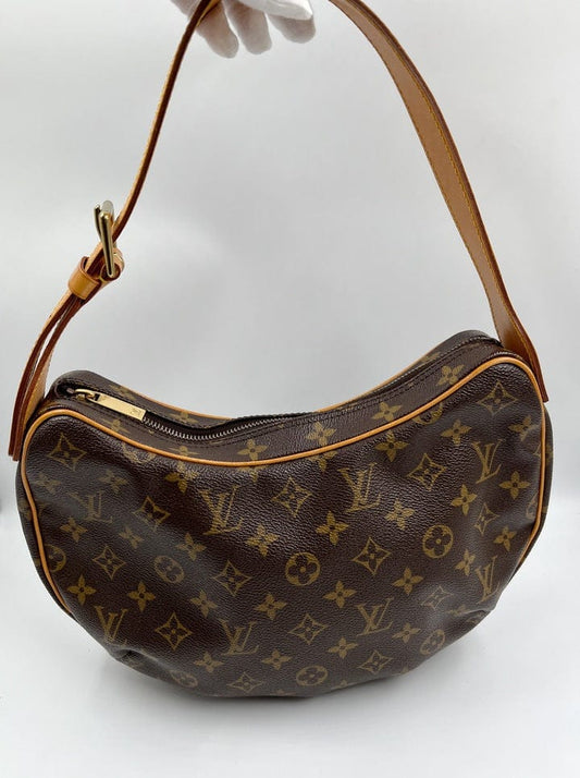 Brown Louis Vuitton Monogram Croissant MM Shoulder Bag, Louis Vuitton  pre-owned LockMe II handbag