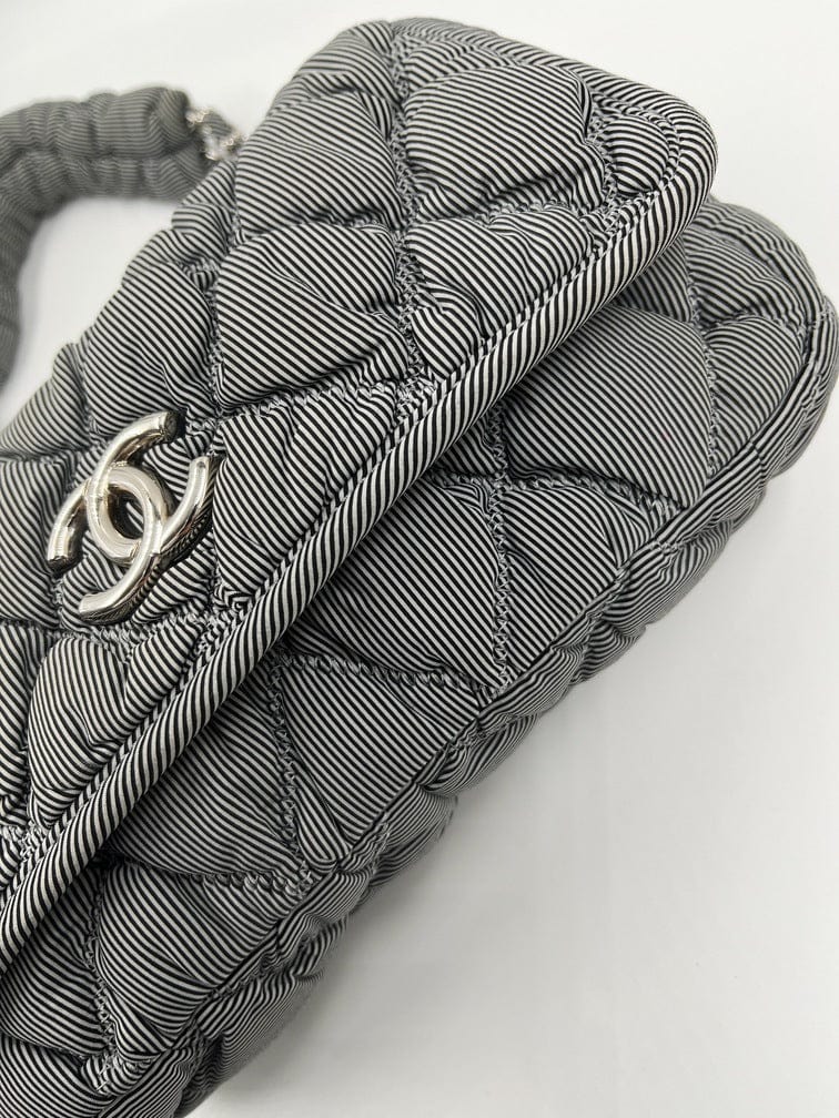 Chanel Striped Bubble Quilted Shoulder Bag – The Hosta