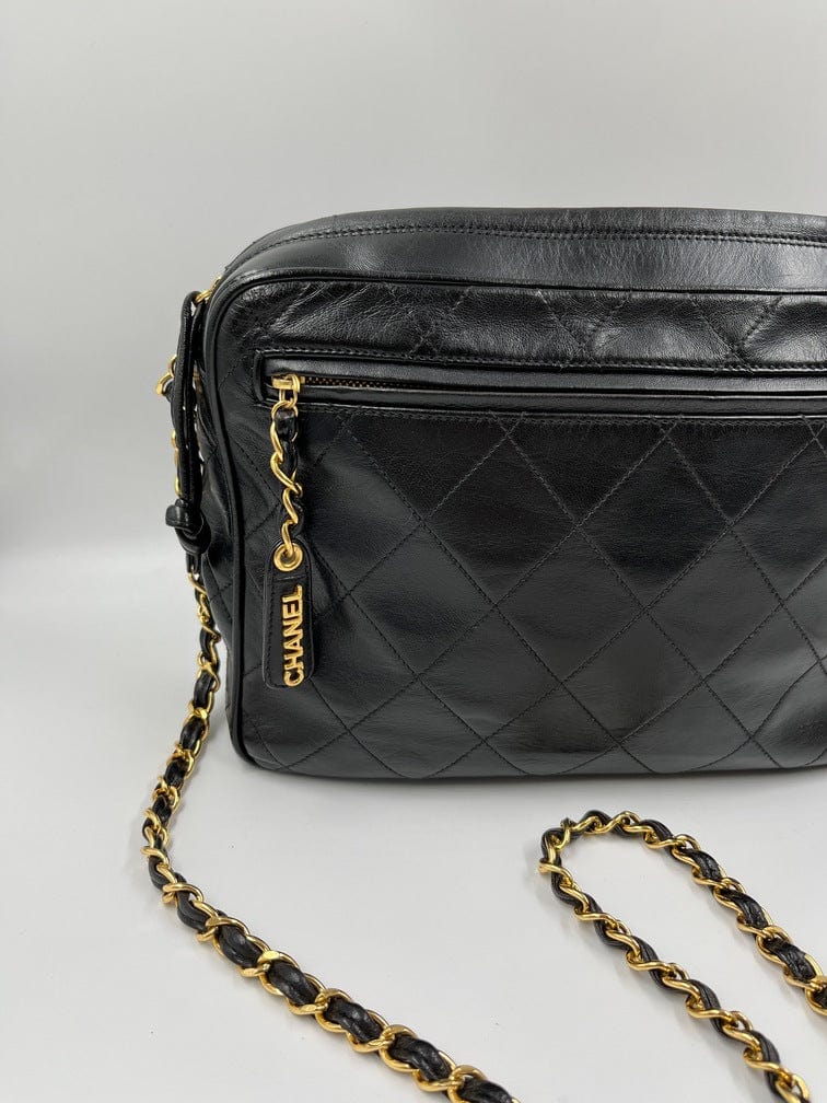 Vintage Chanel Black Shoulder Bag