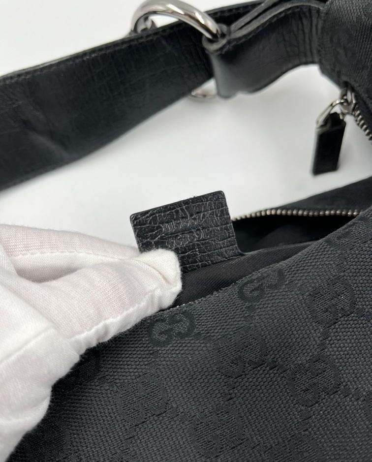 Gucci Black Leather Vintage Hobo Shoulder Bag ○ Labellov ○ Buy