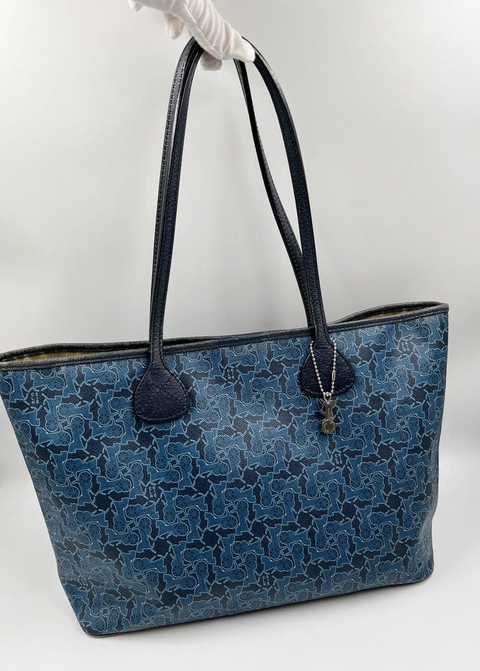 Vintage Celine Coated Canvas Sulky Tote