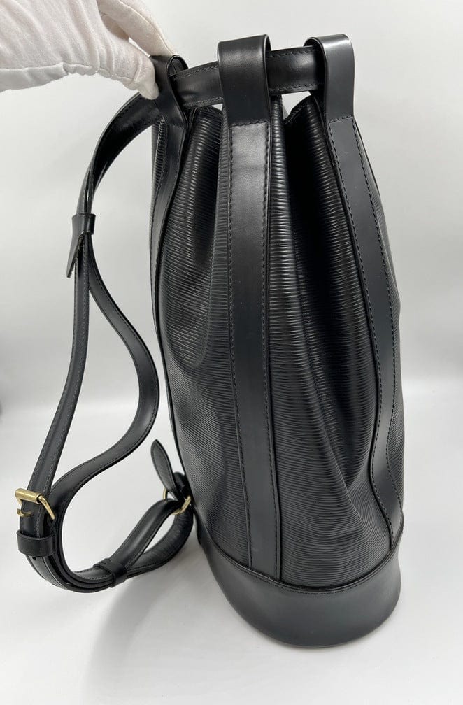Louis Vuitton Monogram Randonnee PM Drawstring Hobo Sling Backpack Bag 5LZ1109