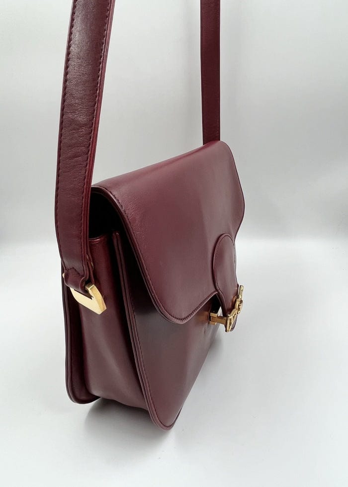 CELINE Box Calfskin Medium Classic Box Flap Bag Red 1284561 | FASHIONPHILE