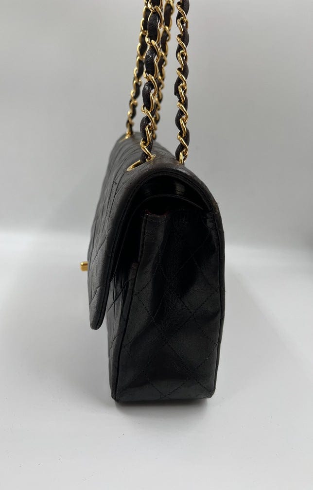 Chanel Vintage Bijoux Chain Double Flap Bag Quilted Lambskin Medium