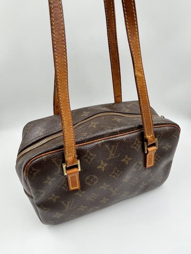 Shop for Louis Vuitton Monogram Canvas Leather Cite MM Shoulder Bag -  Shipped from USA