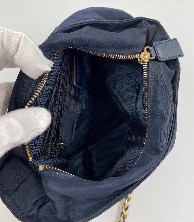 Prada Tessuto Pochette - Black Handle Bags, Handbags - PRA871908