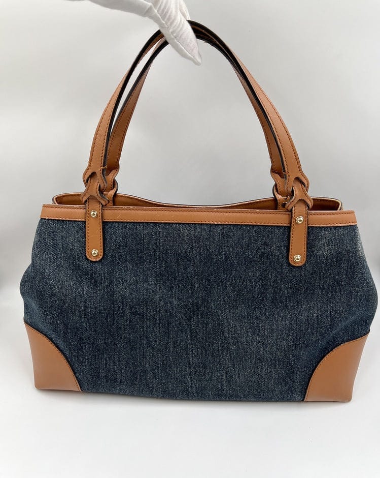 Vintage Gucci Denim 'Made in Italy' Tote Bag
