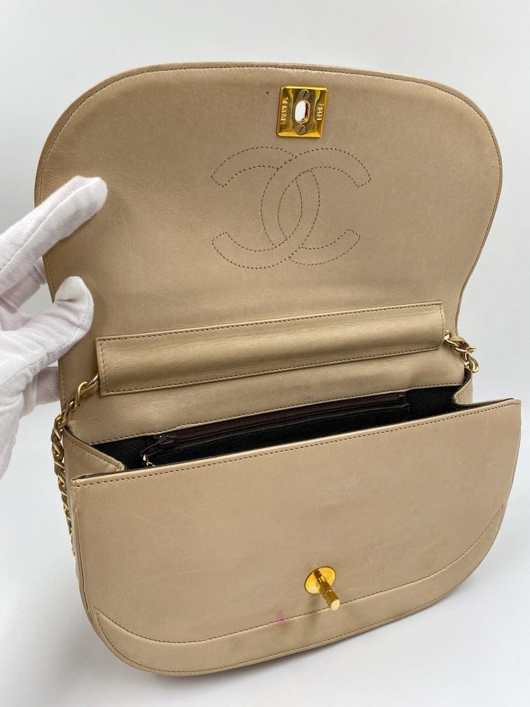 Chanel Vintage Half Moon Flap bag – The Hosta