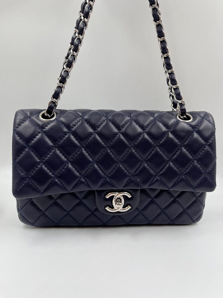 Chanel Large Double Flap Bag with Cut Out Handle and Multi Chain Green  Tweed Gold Hardware
