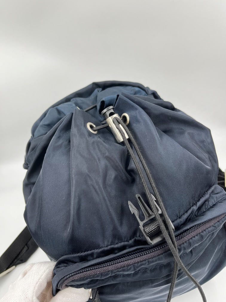 Prada Navy Nylon Backpack