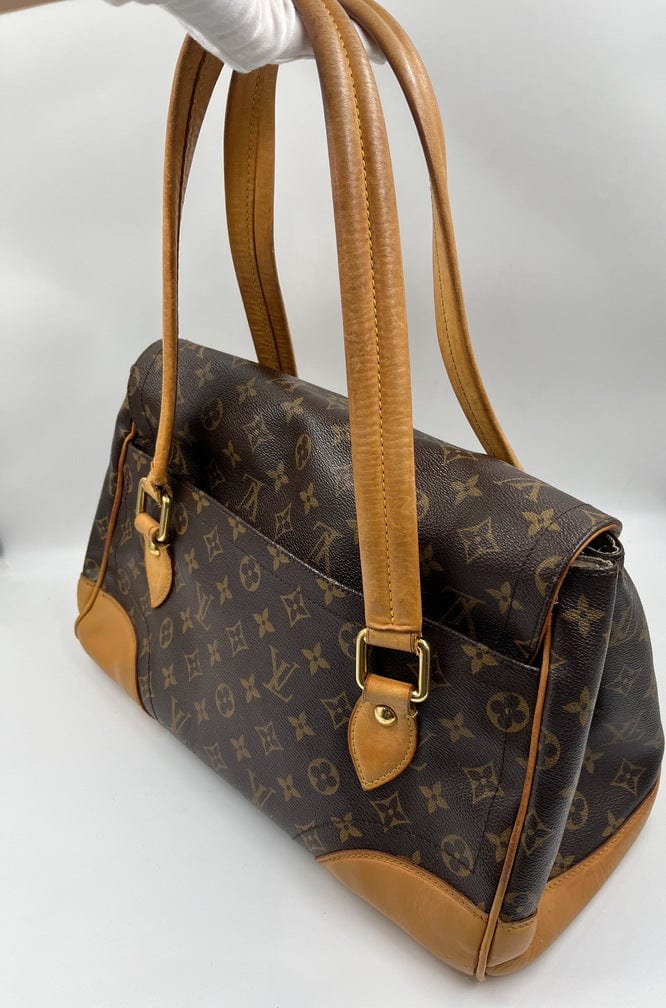 Pre-owned Louis Vuitton 2007 Beverly Mm Shoulder Bag In Brown