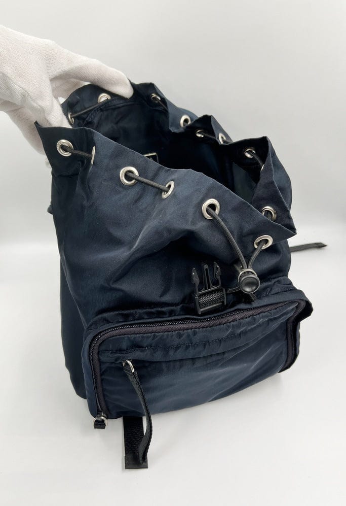 Prada Navy Nylon Backpack