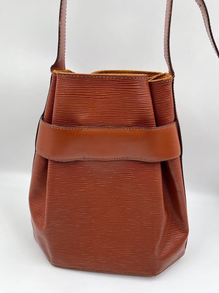 Louis Vuitton vintage brown Epi Leather Belt