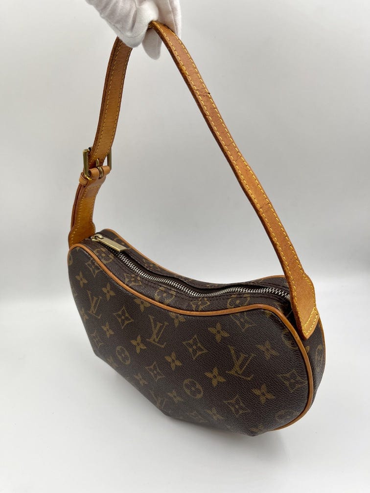 Buy Louis Vuitton Croissant Handbag Monogram Canvas PM Brown 196801