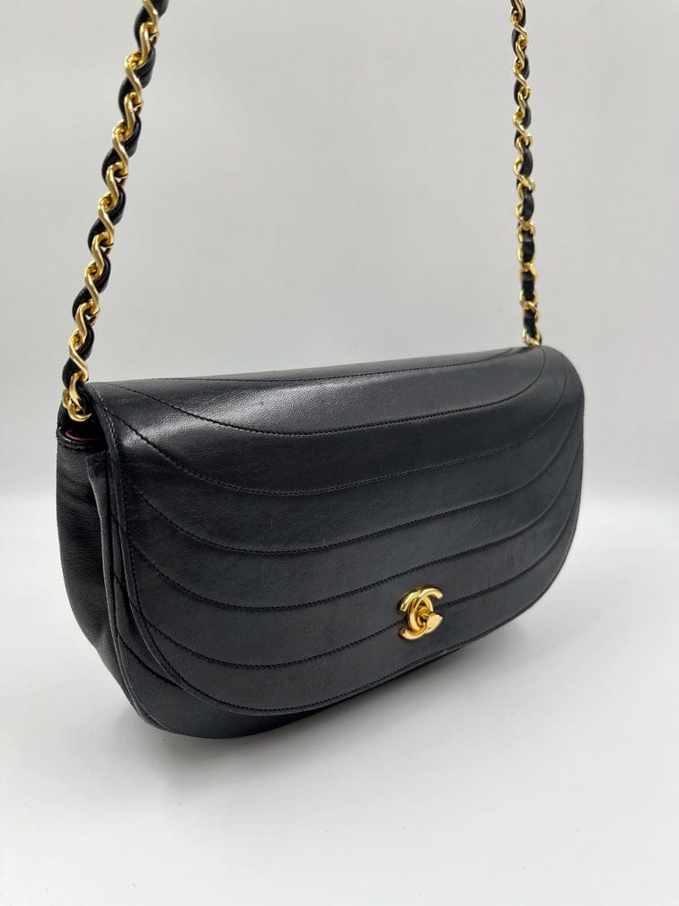 Chanel Vintage Half Moon Flap bag