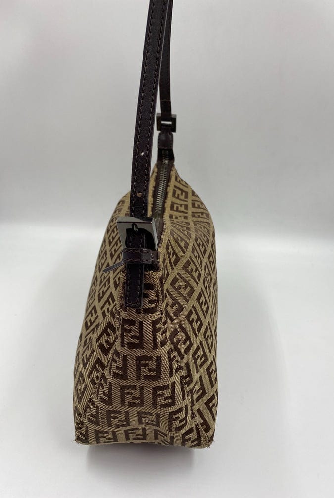 Vintage Fendi Pochette Bag in Brown Zucca Canvas – The Hosta