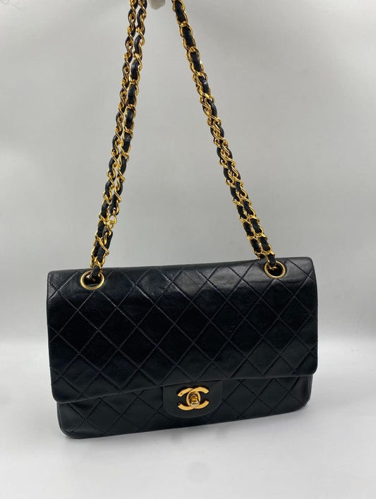 Navy Chanel Classic Double Flap Bag