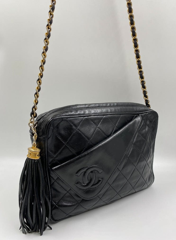 vintage chanel quilted purse handbag
