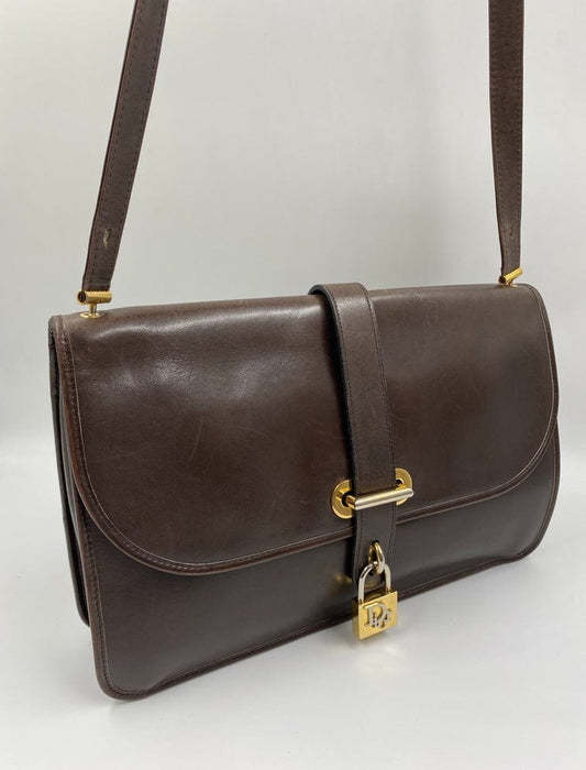 Vintage Dior Shoulder Bag w Padlock
